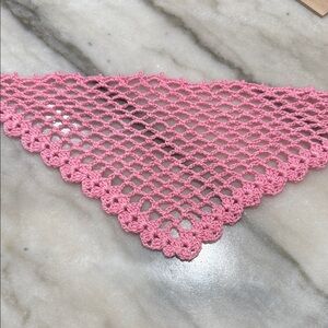 Pink Bandana  Crochet Hair accesories